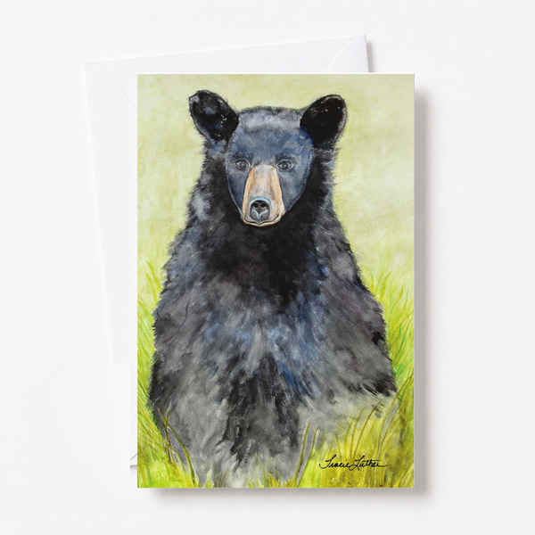 Black Bear Greeting Card