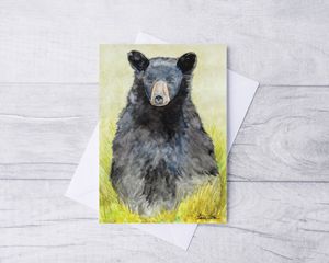 Black Bear Greeting Card