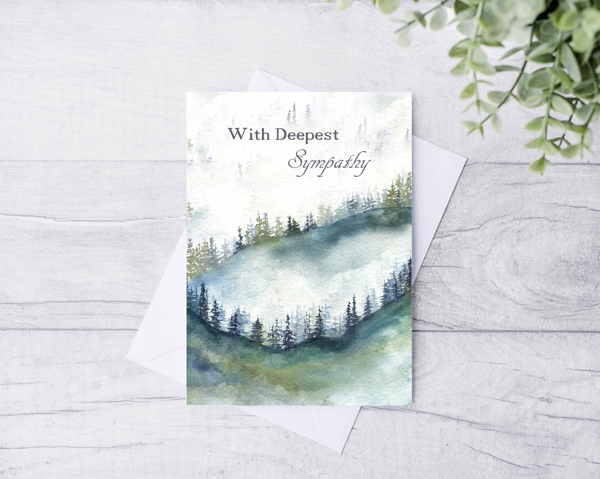 Mountain "Sympathy" Greeting Card