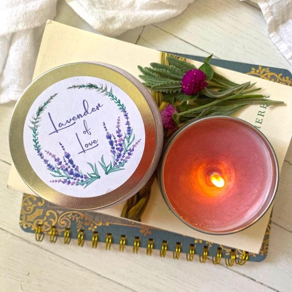 Lavender of Love Apothecary Jar Soy Candle