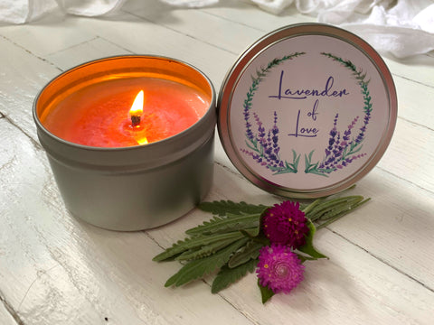 Lavender of Love Travel Tin Soy Candle