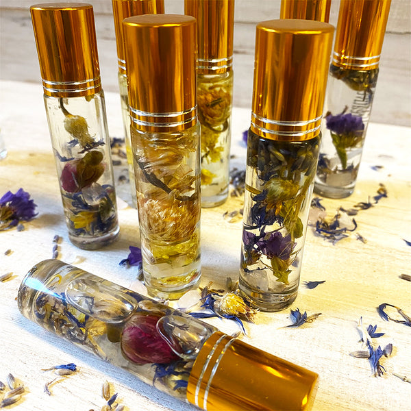 Essential Oil Roll On Aromatherapy Set of 3-Brave Heart, Sunshine And Stress Less