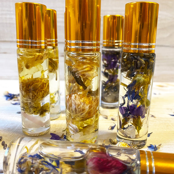 Essential Oil Roll On Aromatherapy Set of 3-Brave Heart, Sunshine And Stress Less